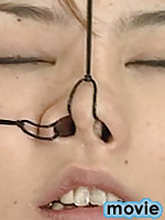 Bukkake nose hook torture