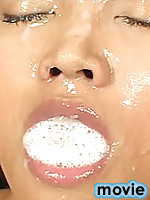 Explosive bukkake semen frothing and bubbling